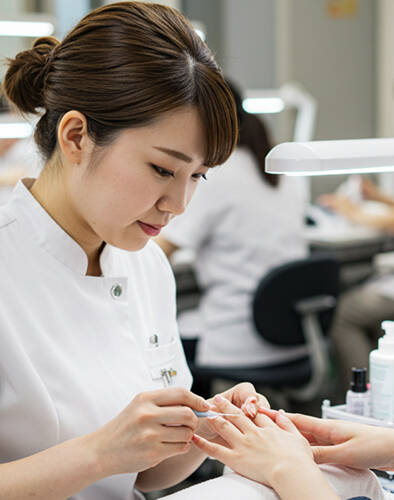 ネイル検定の試験対策実技の写真