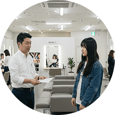 オープンキャンパス説明の写真